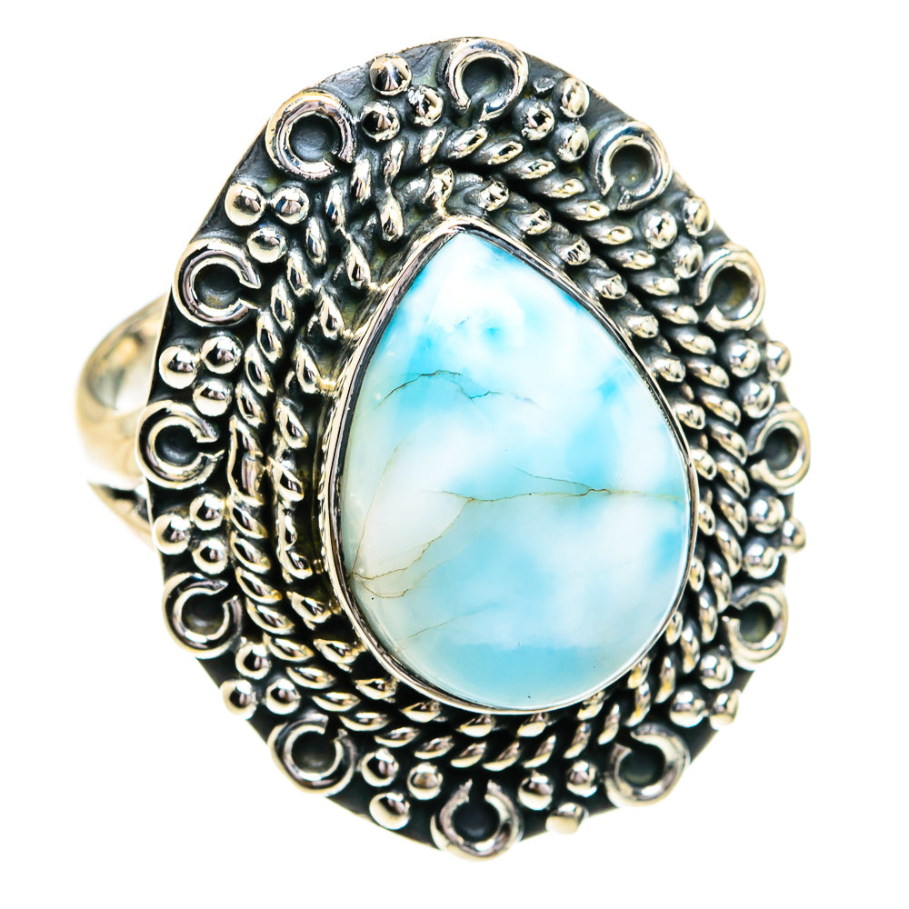 Larimar Rings handcrafted by Ana Silver Co - RING79312
