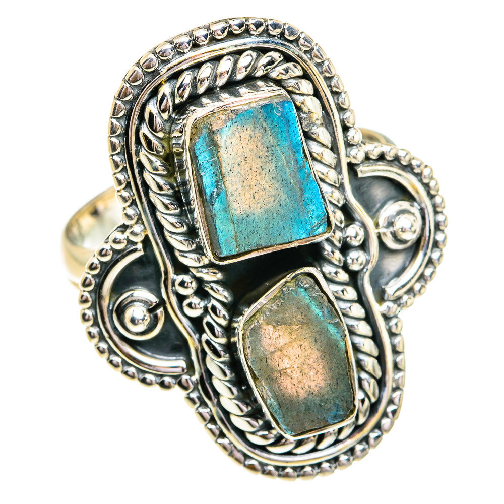 Labradorite Rings handcrafted by Ana Silver Co - RING79313
