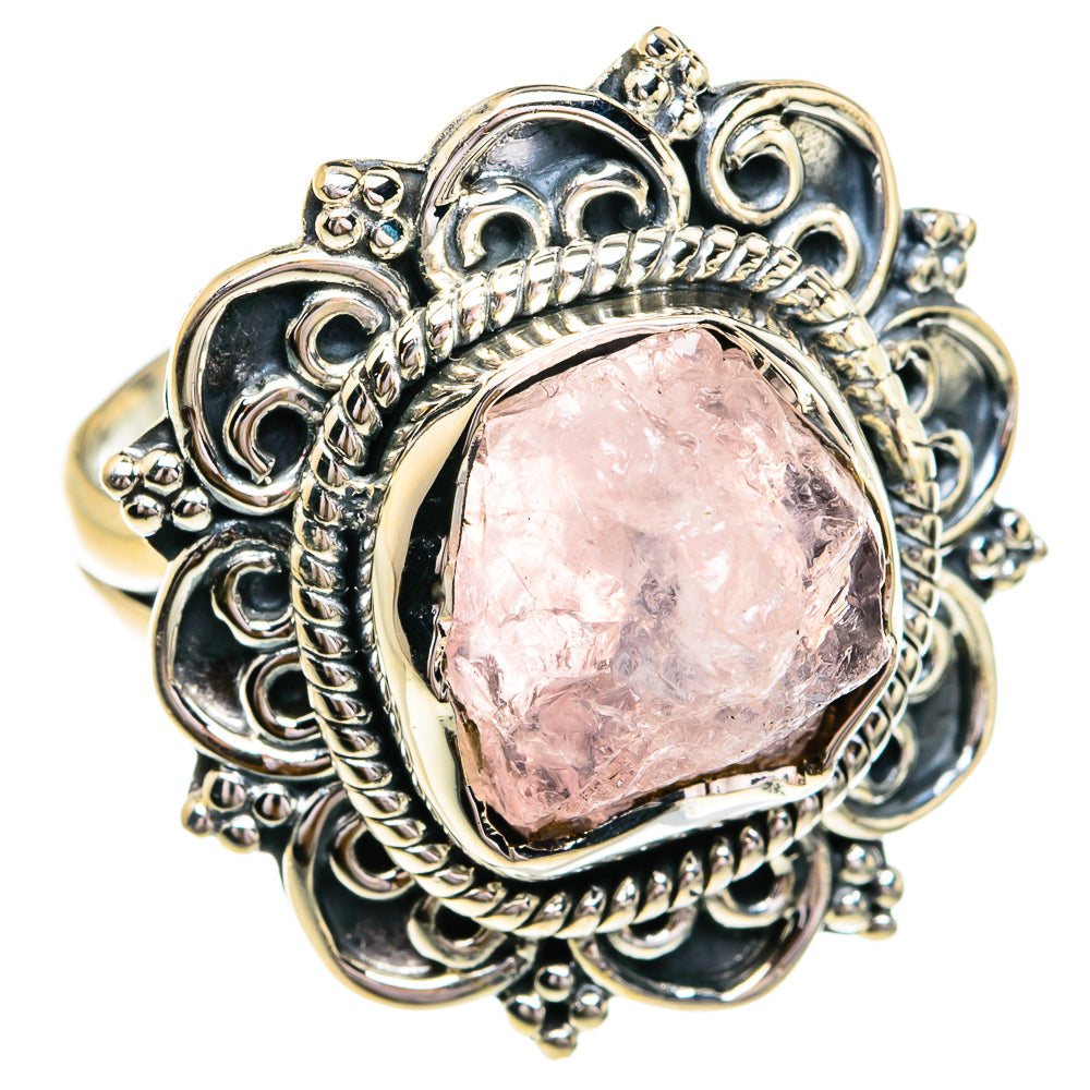 Rose Quartz Rings handcrafted by Ana Silver Co - RING79323