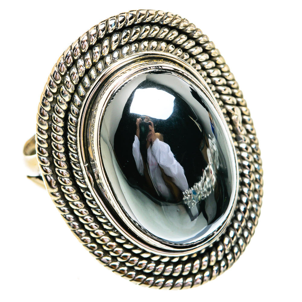 Hematite Rings handcrafted by Ana Silver Co - RING79336
