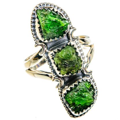 Chrome Diopside Rings handcrafted by Ana Silver Co - RING79344