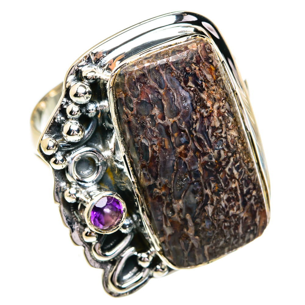 Dinosaur Bone Rings handcrafted by Ana Silver Co - RING79347