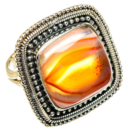 Botswana Agate Rings handcrafted by Ana Silver Co - RING79351