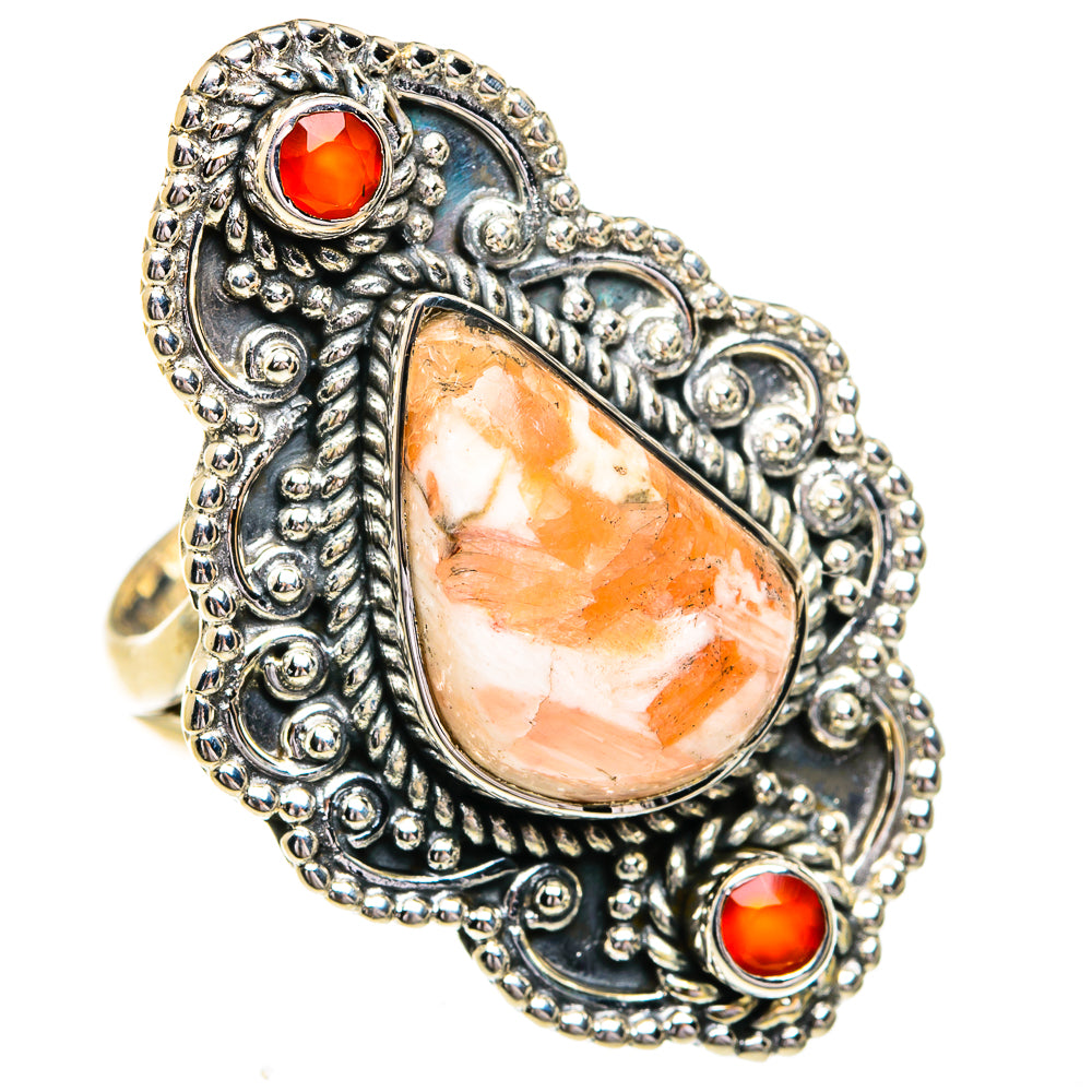 Scolecite Rings handcrafted by Ana Silver Co - RING79355