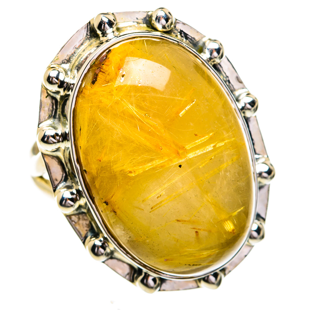 Rutilated Quartz Rings handcrafted by Ana Silver Co - RING79362