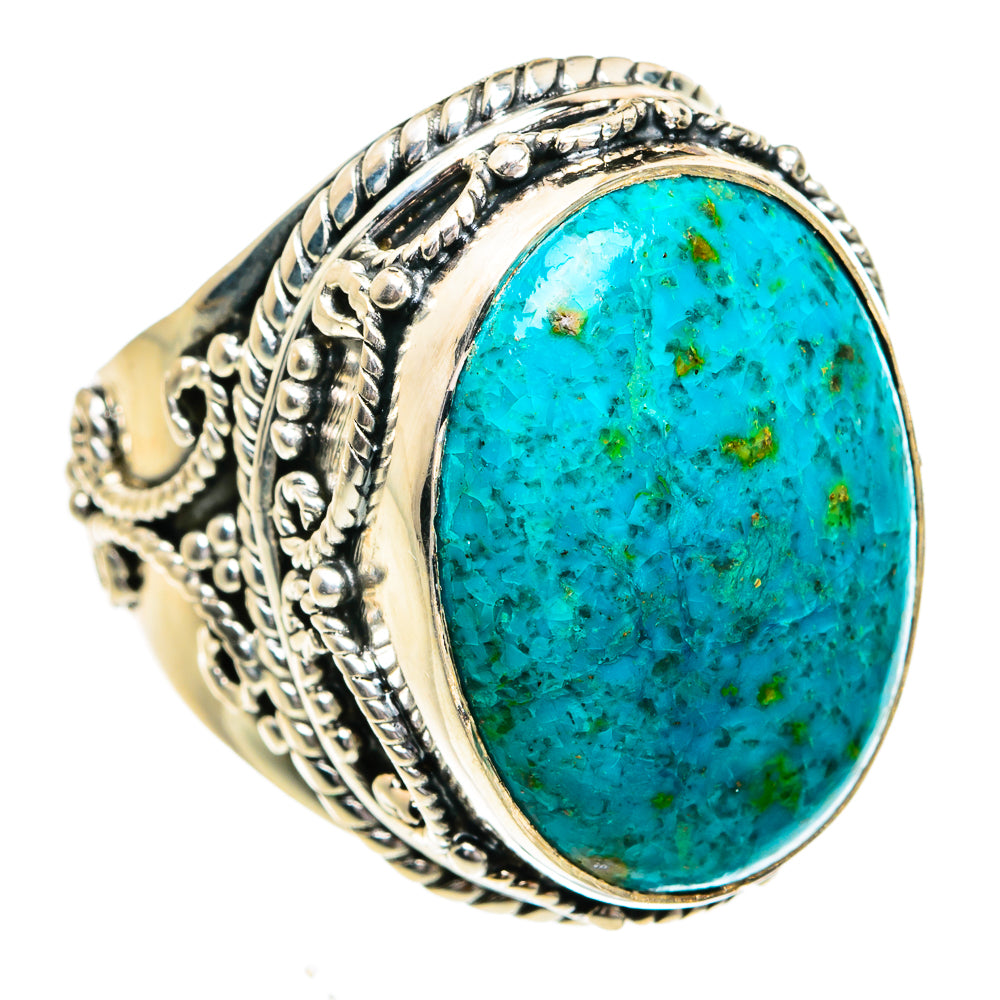 Chrysocolla Rings handcrafted by Ana Silver Co - RING79372