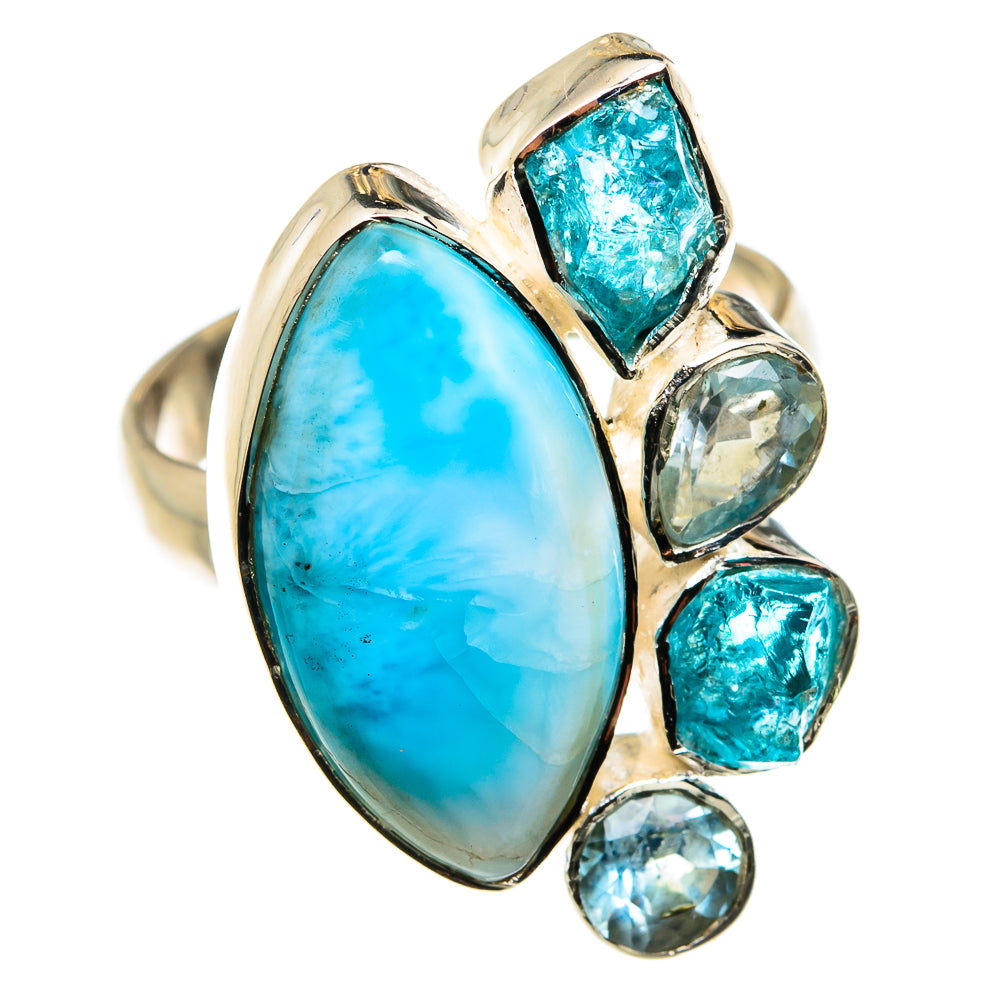 Larimar Rings handcrafted by Ana Silver Co - RING79376