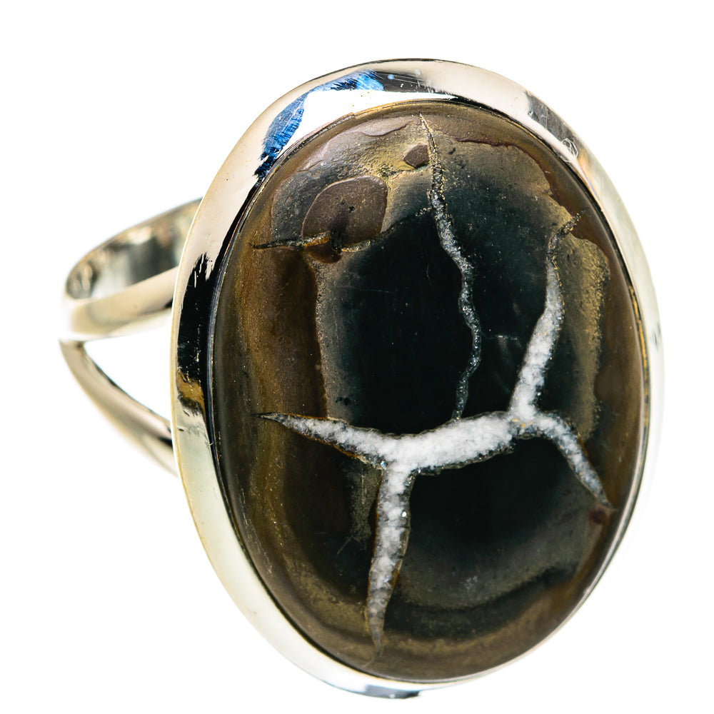 Septarian Geode Rings handcrafted by Ana Silver Co - RING79384