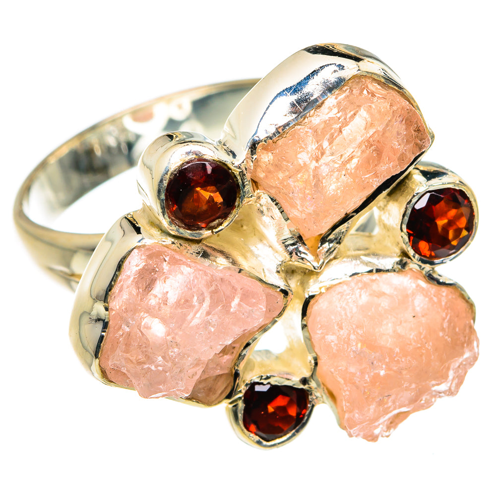 Rose Quartz Rings handcrafted by Ana Silver Co - RING79389