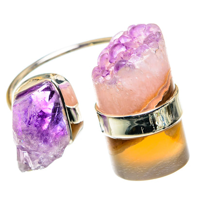Amethyst Stalactite Rings handcrafted by Ana Silver Co - RING79396