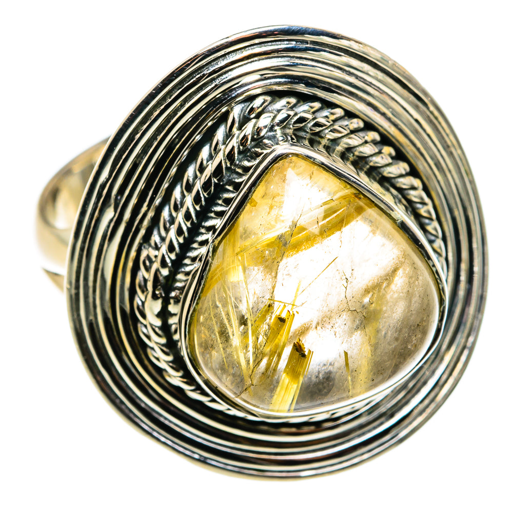 Rutilated Quartz Rings handcrafted by Ana Silver Co - RING79397