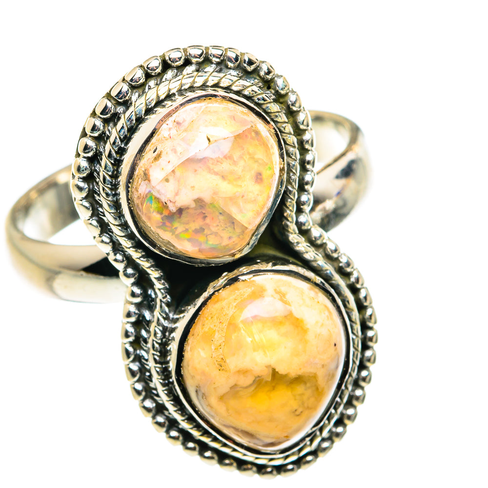 Mexican Fire Opal Rings handcrafted by Ana Silver Co - RING79406