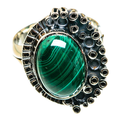 Malachite Rings handcrafted by Ana Silver Co - RING79414