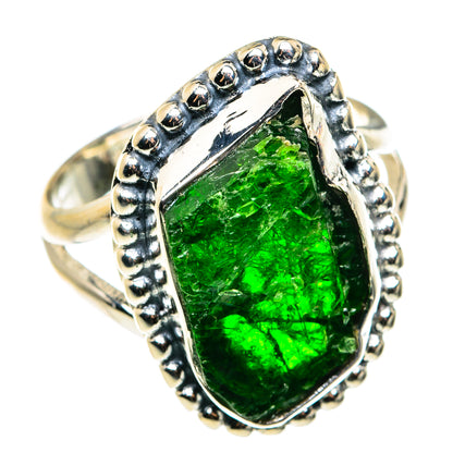 Chrome Diopside Rings handcrafted by Ana Silver Co - RING79416