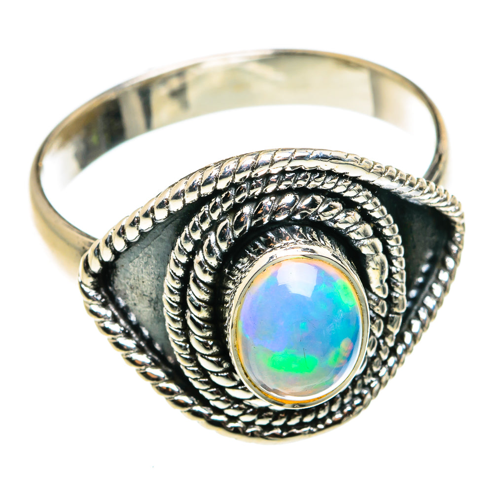 Ethiopian Opal Rings handcrafted by Ana Silver Co - RING79440