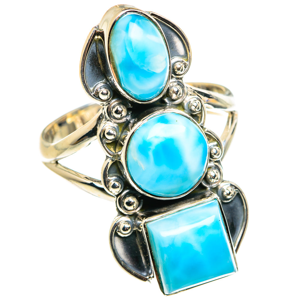 Larimar Rings handcrafted by Ana Silver Co - RING79444