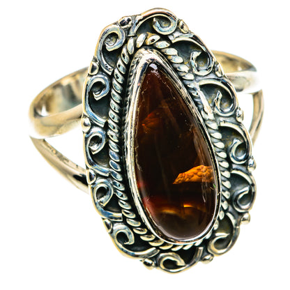 Mexican Fire Agate Rings handcrafted by Ana Silver Co - RING79454