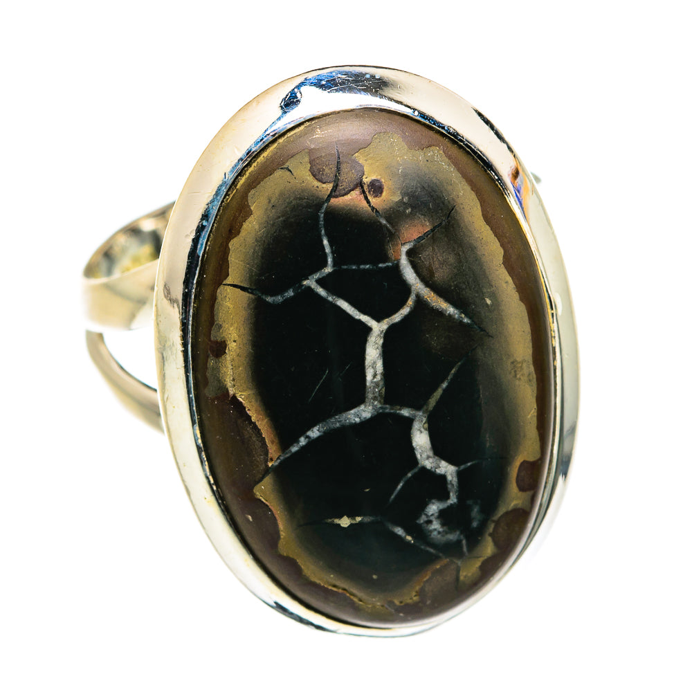 Septarian Geode Rings handcrafted by Ana Silver Co - RING79455