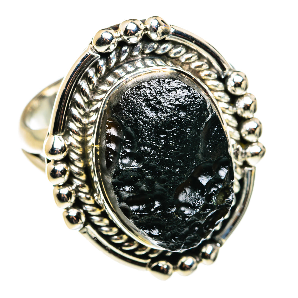 Tektite Rings handcrafted by Ana Silver Co - RING79467 - Photo 2