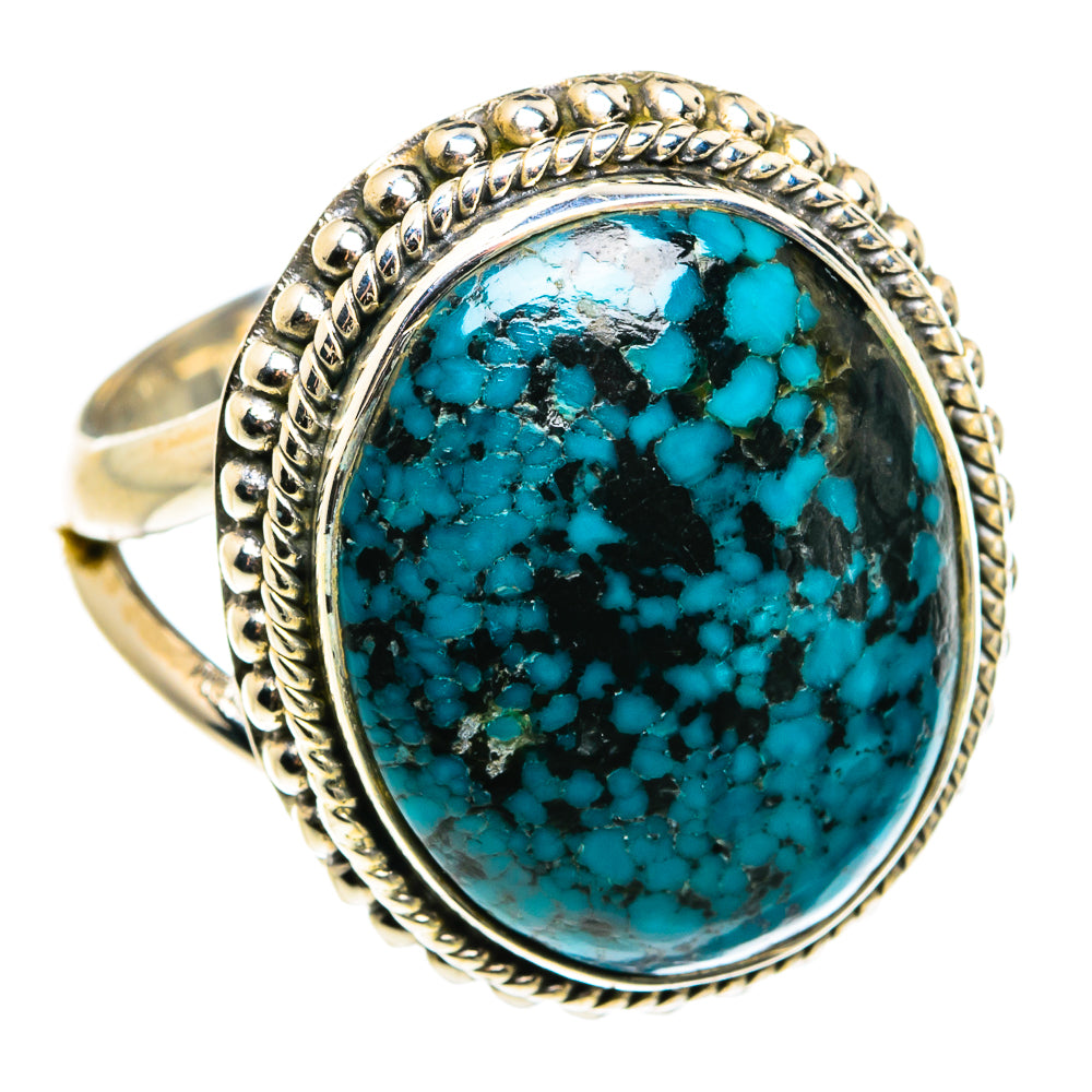 Tibetan Turquoise Rings handcrafted by Ana Silver Co - RING79477
