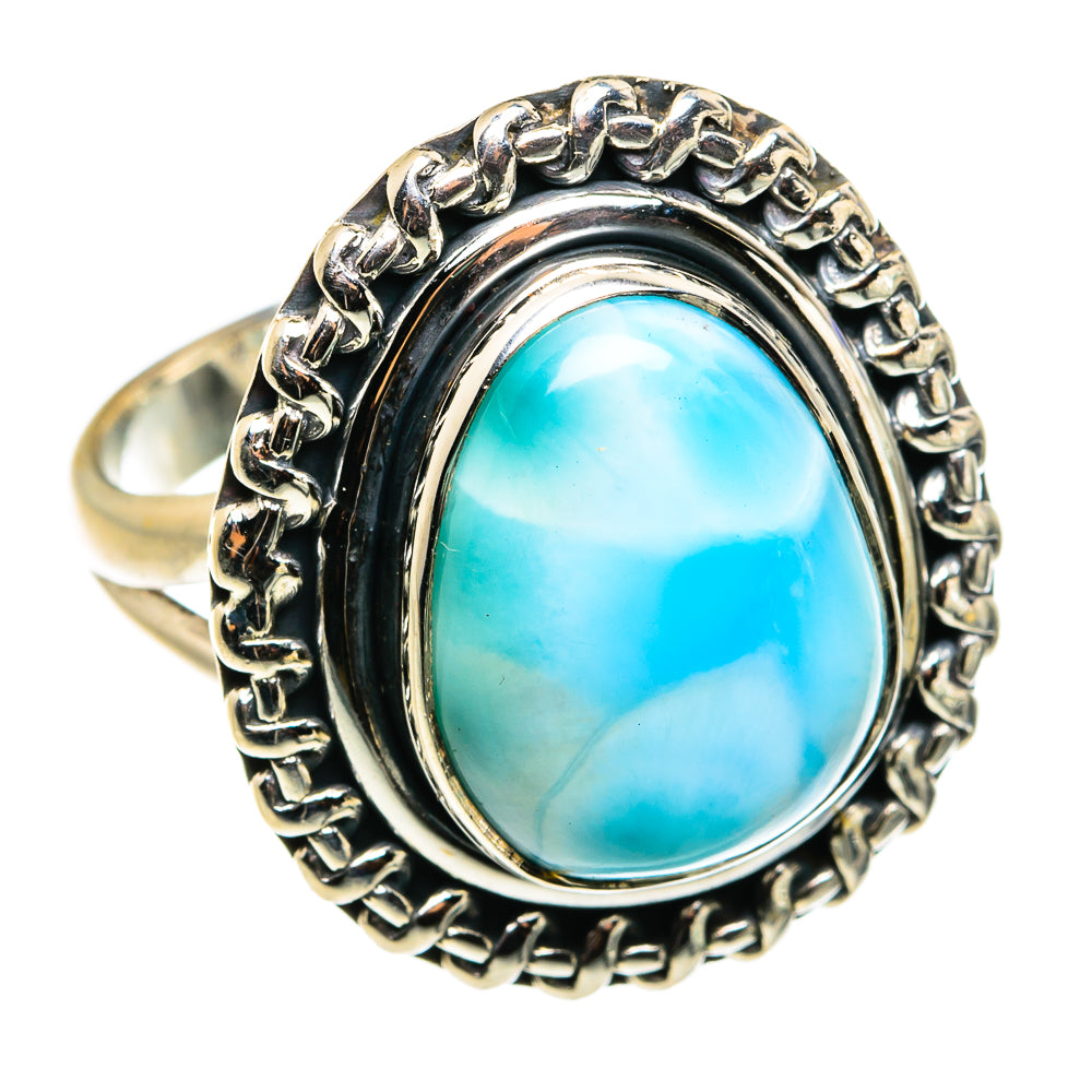 Larimar Rings handcrafted by Ana Silver Co - RING79481