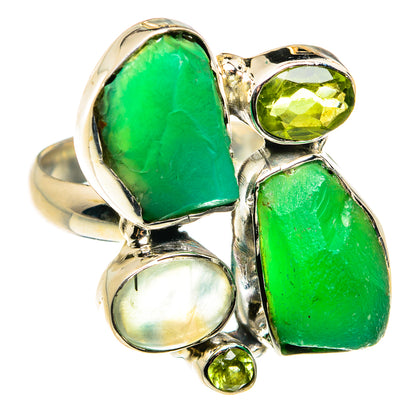 Chrysoprase Rings handcrafted by Ana Silver Co - RING79483