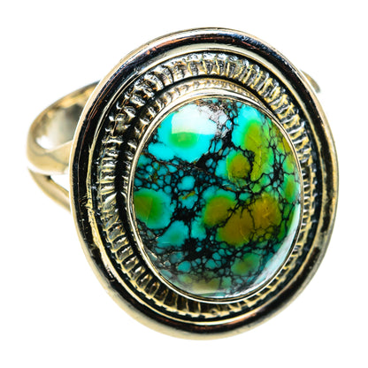 Tibetan Turquoise Rings handcrafted by Ana Silver Co - RING79485