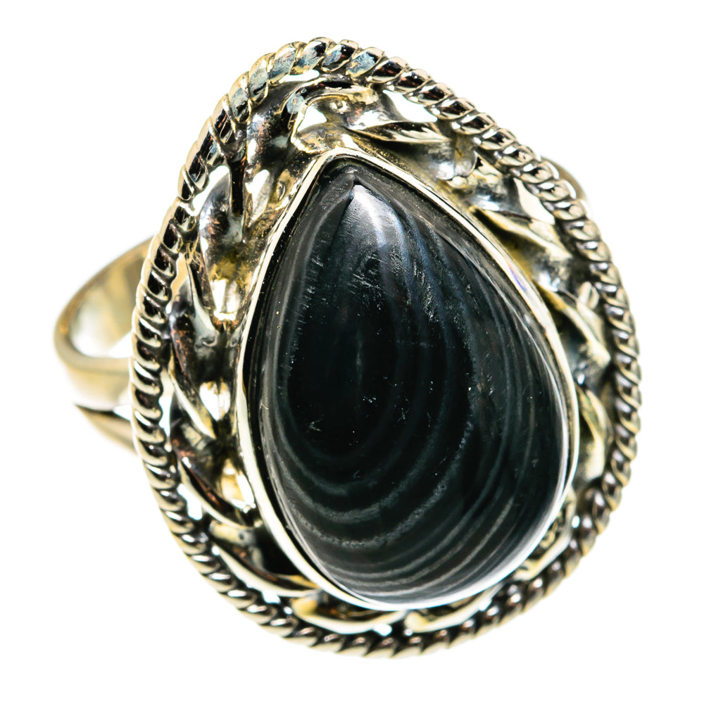 Psilomelane Rings handcrafted by Ana Silver Co - RING79498