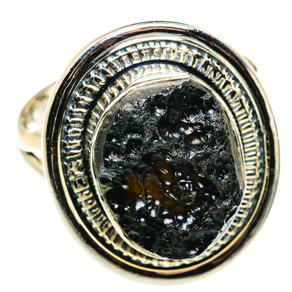 Tektite Rings handcrafted by Ana Silver Co - RING79500 - Photo 2