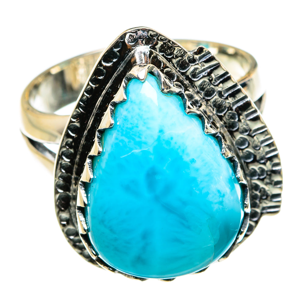 Larimar Rings handcrafted by Ana Silver Co - RING79509
