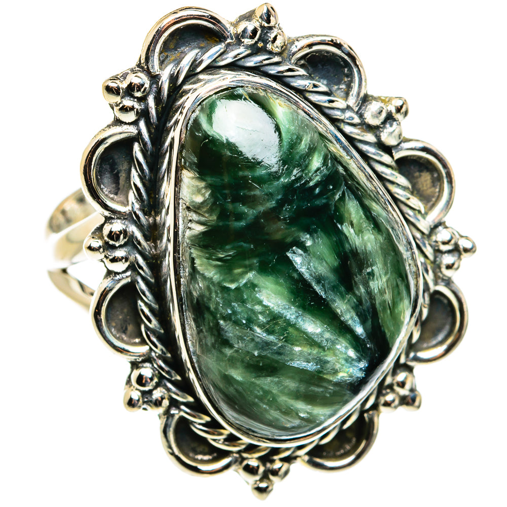 Seraphinite Rings handcrafted by Ana Silver Co - RING79513