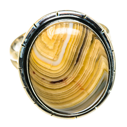 Laguna Lace Agate Rings handcrafted by Ana Silver Co - RING79517