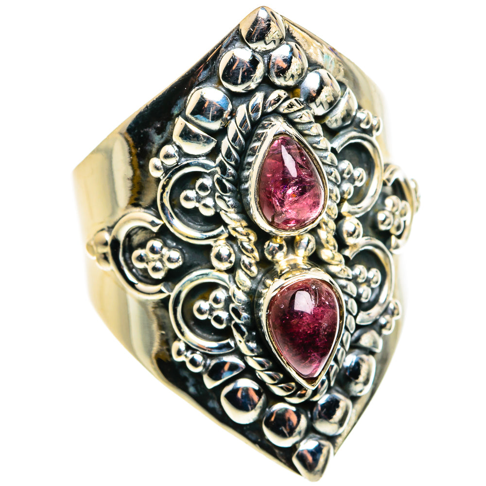 Pink Tourmaline Rings handcrafted by Ana Silver Co - RING79522