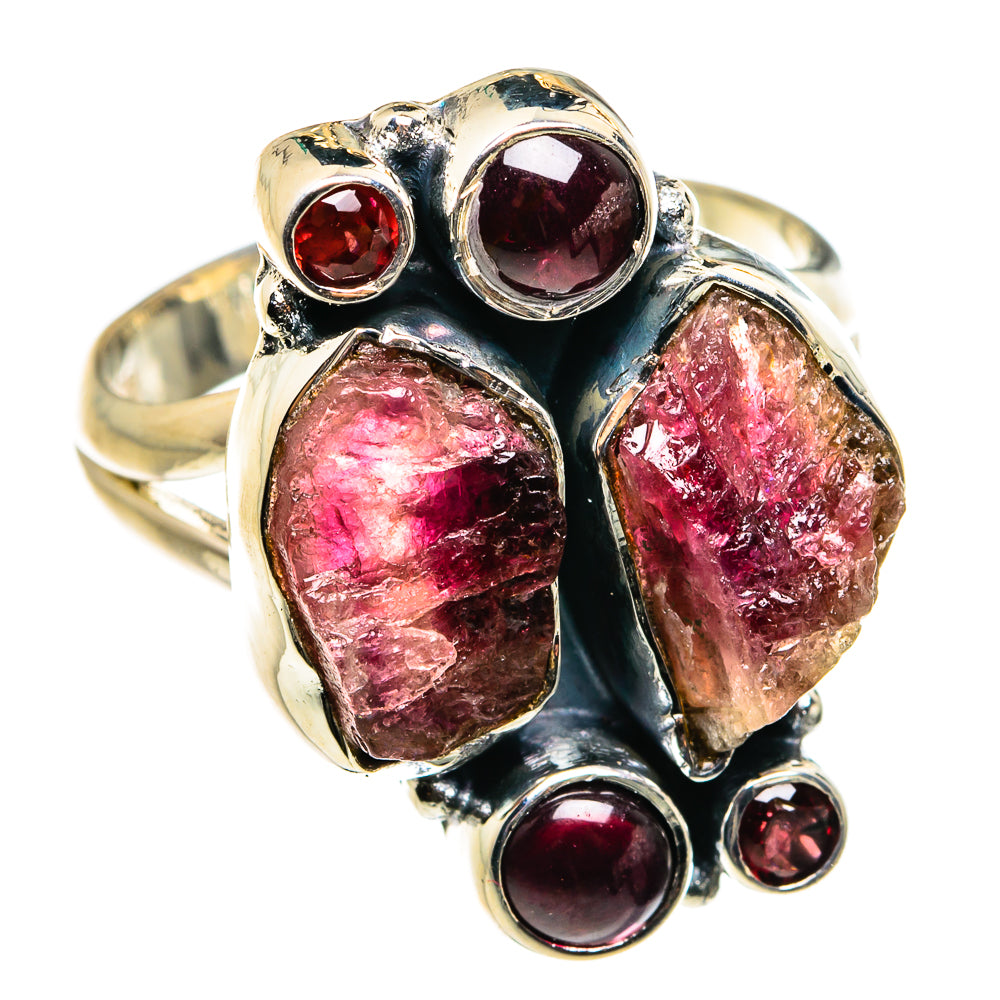 Pink Tourmaline Rings handcrafted by Ana Silver Co - RING79523