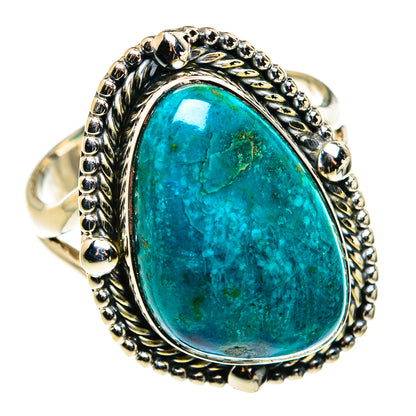 Chrysocolla Rings handcrafted by Ana Silver Co - RING79536