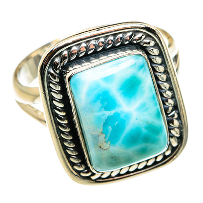 Larimar Rings handcrafted by Ana Silver Co - RING79538