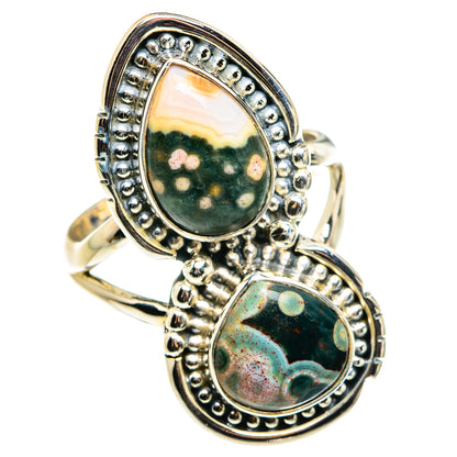 Ocean Jasper Rings handcrafted by Ana Silver Co - RING79541