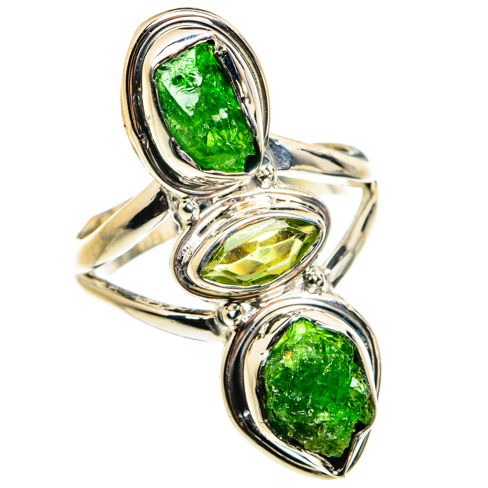 Chrome Diopside Rings handcrafted by Ana Silver Co - RING79543