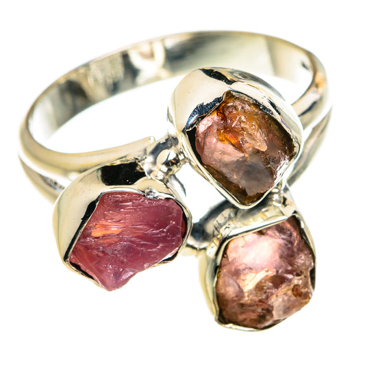Watermelon Tourmaline Rings handcrafted by Ana Silver Co - RING79553