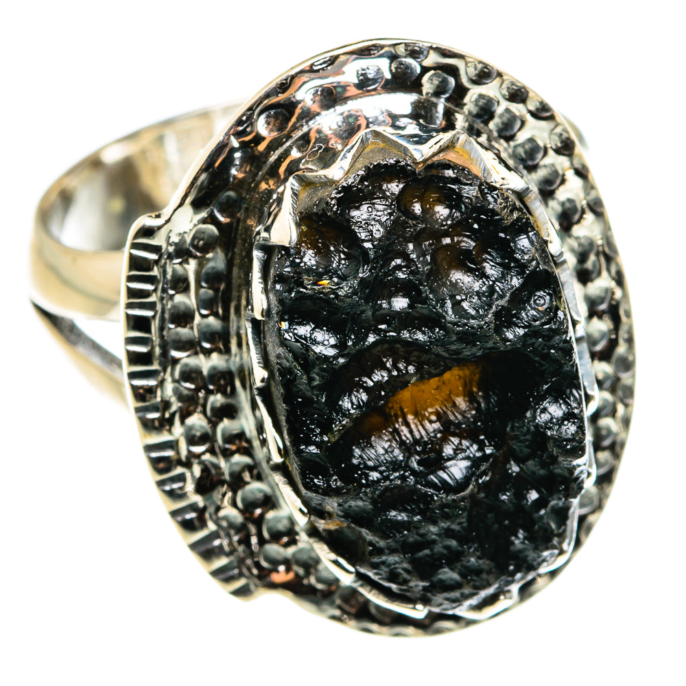 Tektite Rings handcrafted by Ana Silver Co - RING79559