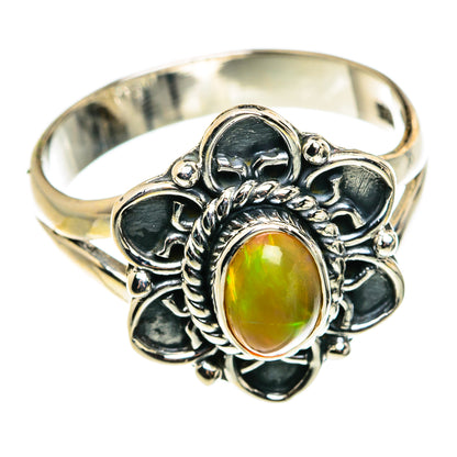 Ethiopian Opal Rings handcrafted by Ana Silver Co - RING79563