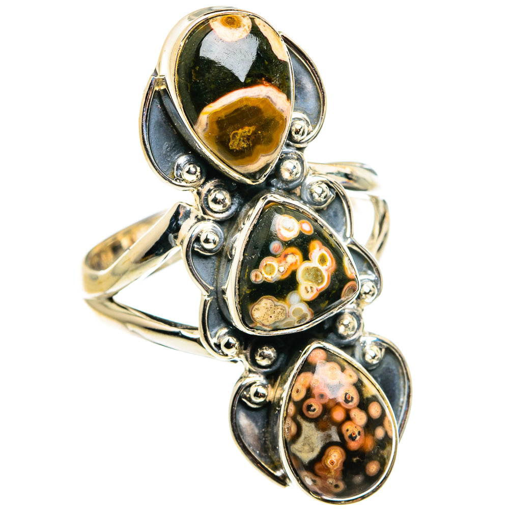 Ocean Jasper Rings handcrafted by Ana Silver Co - RING79572