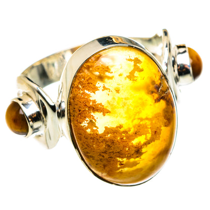 Plume Agate Rings handcrafted by Ana Silver Co - RING79578