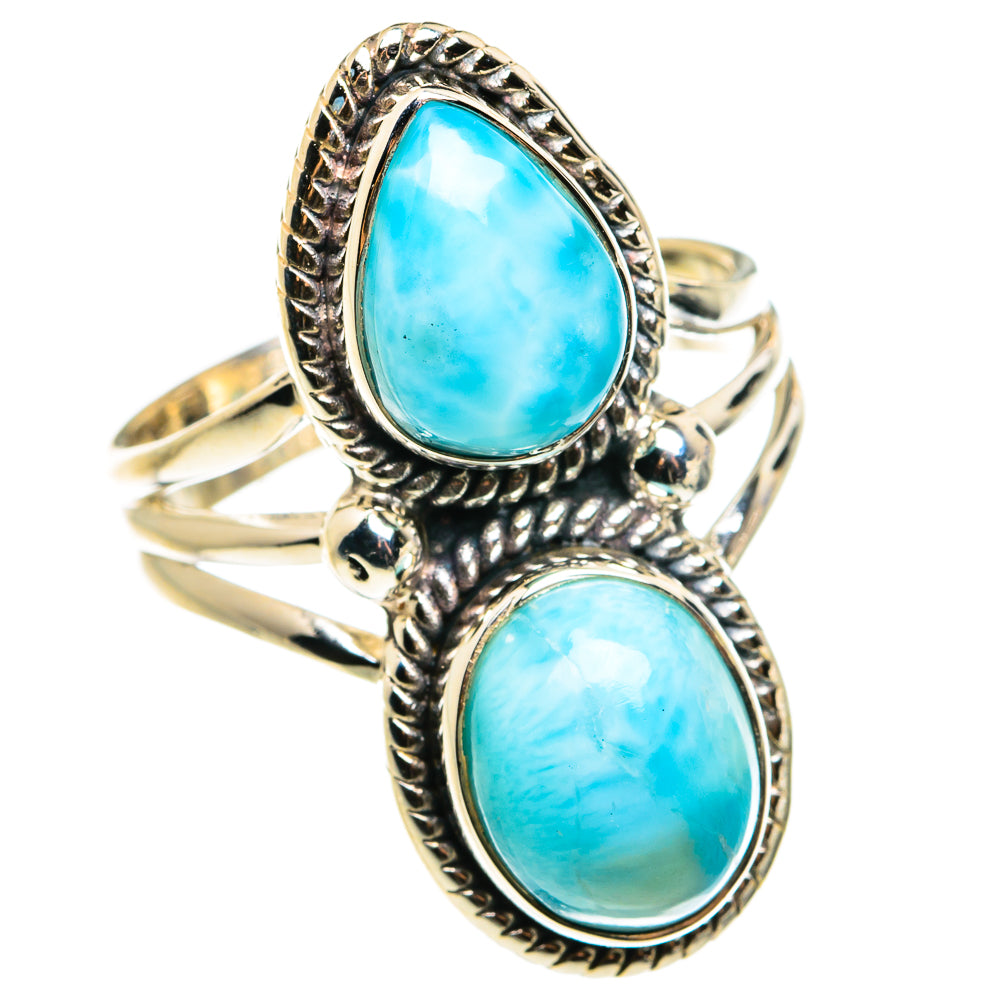 Larimar Rings handcrafted by Ana Silver Co - RING79598