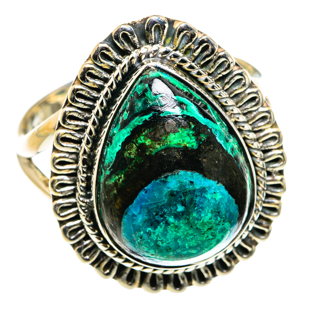 Chrysocolla Rings handcrafted by Ana Silver Co - RING79603