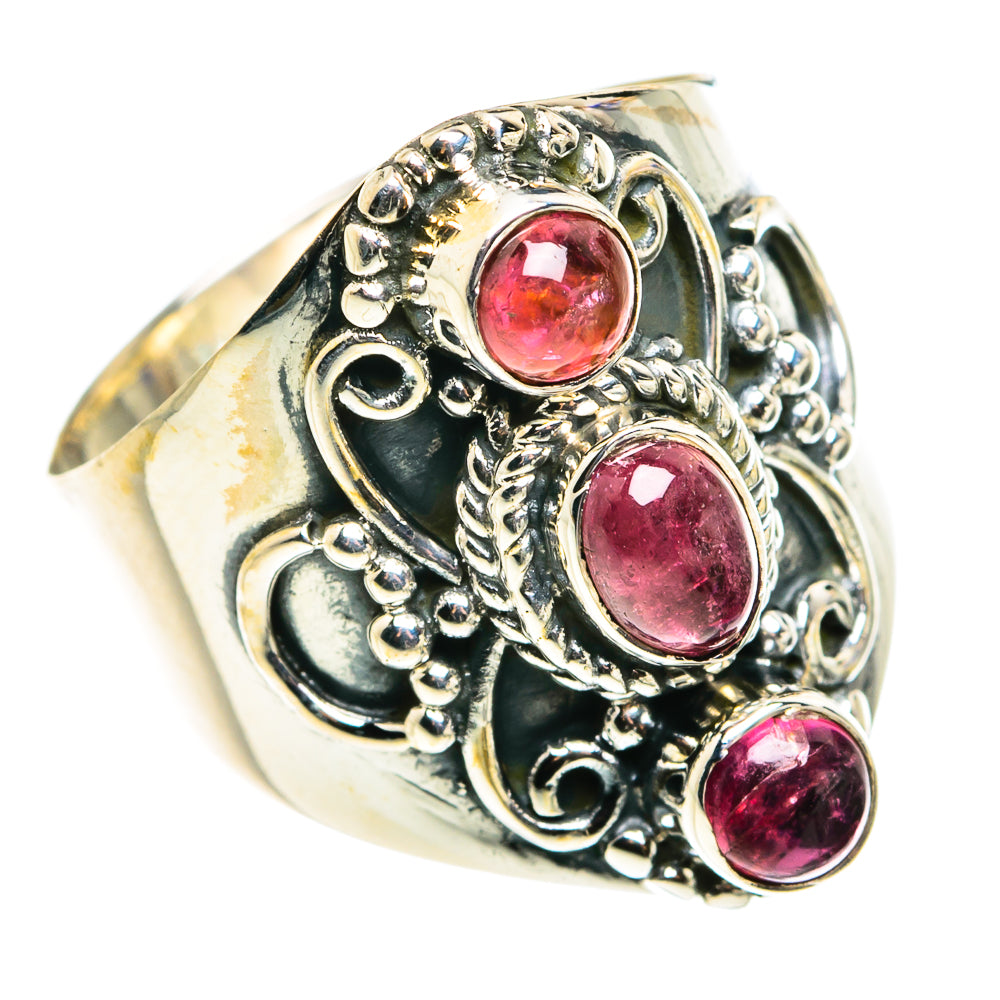 Pink Tourmaline Rings handcrafted by Ana Silver Co - RING79609