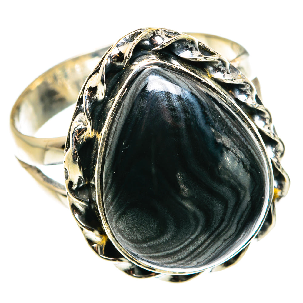 Psilomelane Rings handcrafted by Ana Silver Co - RING79615