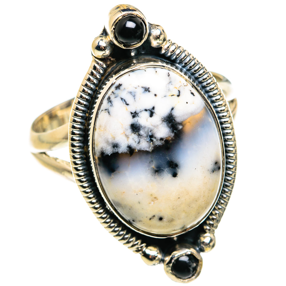 Dendritic Opal Rings handcrafted by Ana Silver Co - RING79619