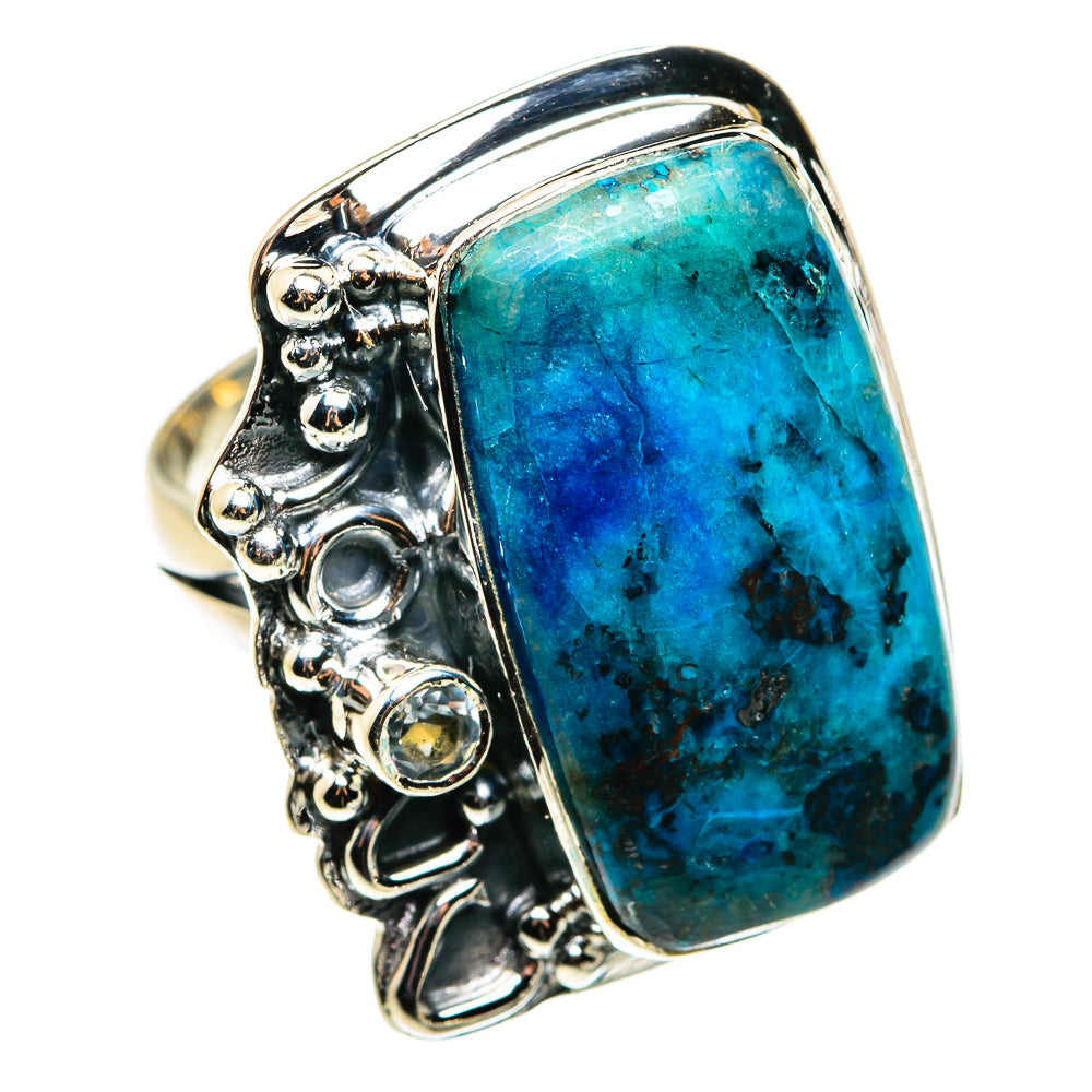 Chrysocolla Rings handcrafted by Ana Silver Co - RING79641