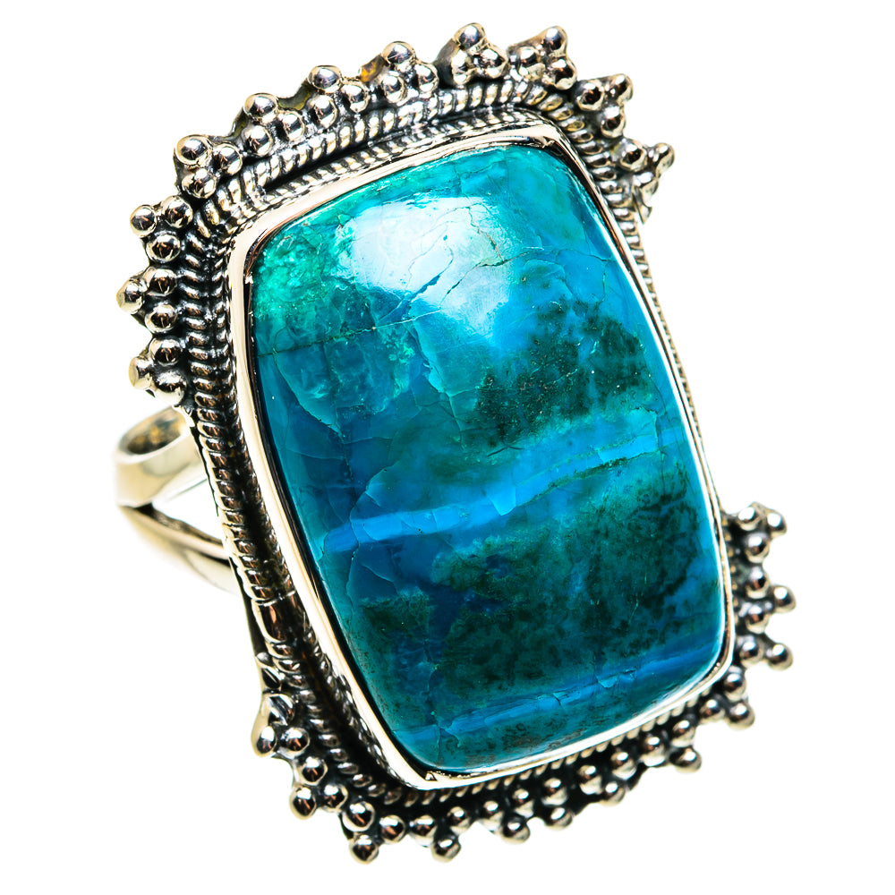 Chrysocolla Rings handcrafted by Ana Silver Co - RING79644